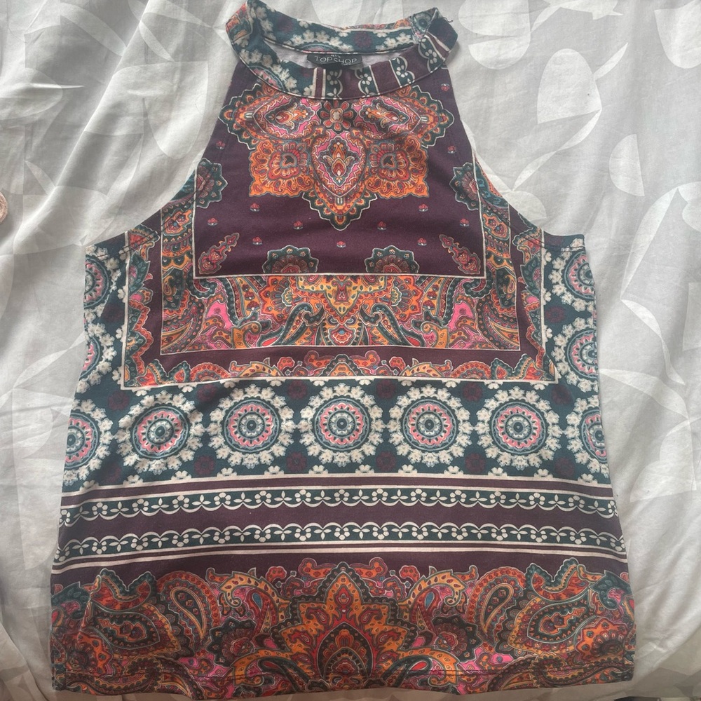 Topshop paisley tank top